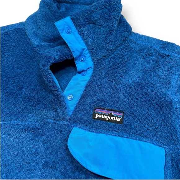 Patagonia Re-Tool Snap T PolarTec Fleece Pullover Bright Blue Womens XS - Picture 6 of 15